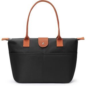 Women Black Brown Imported Casual Nylon Waterproof Lightweight Hobo Handbag